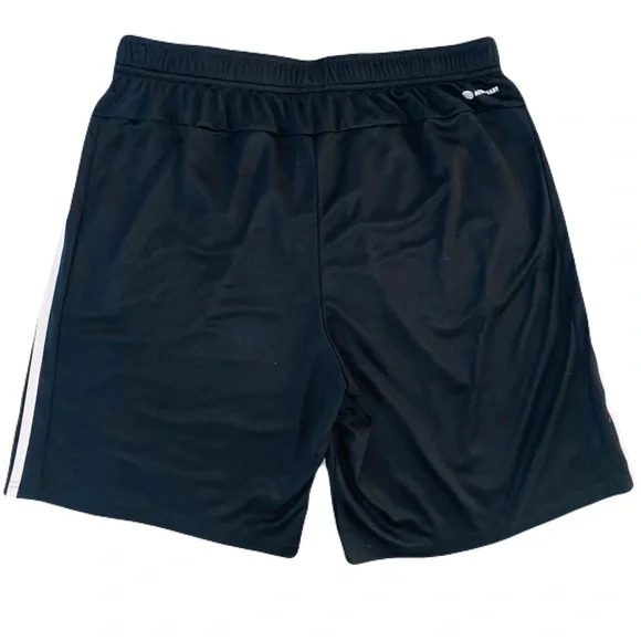 adidas Black Shorts with zippered front pockets. - Picture 2 of 4